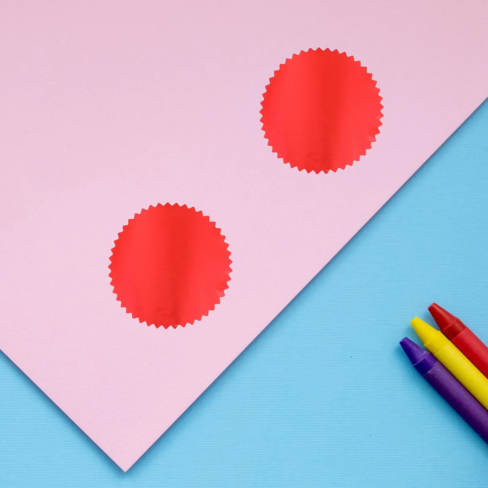 

250 шт. синих стальных наклеек-пломб с зубчатым краем для сертификатов, наград, выпускных, конвертов, официальных документов, свадеб