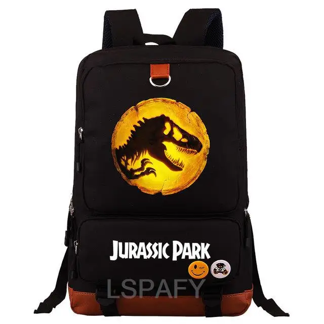 New Jurassic Park Dinosaurs Boys Girls Kids Student School Book Bags Teenagers Canvas Women Bagpack Men Laptop Travel Backpack