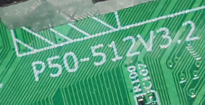 P50-512V3.2  Three in one TV motherboard, tested well, physical photo for 36--41V 600MA