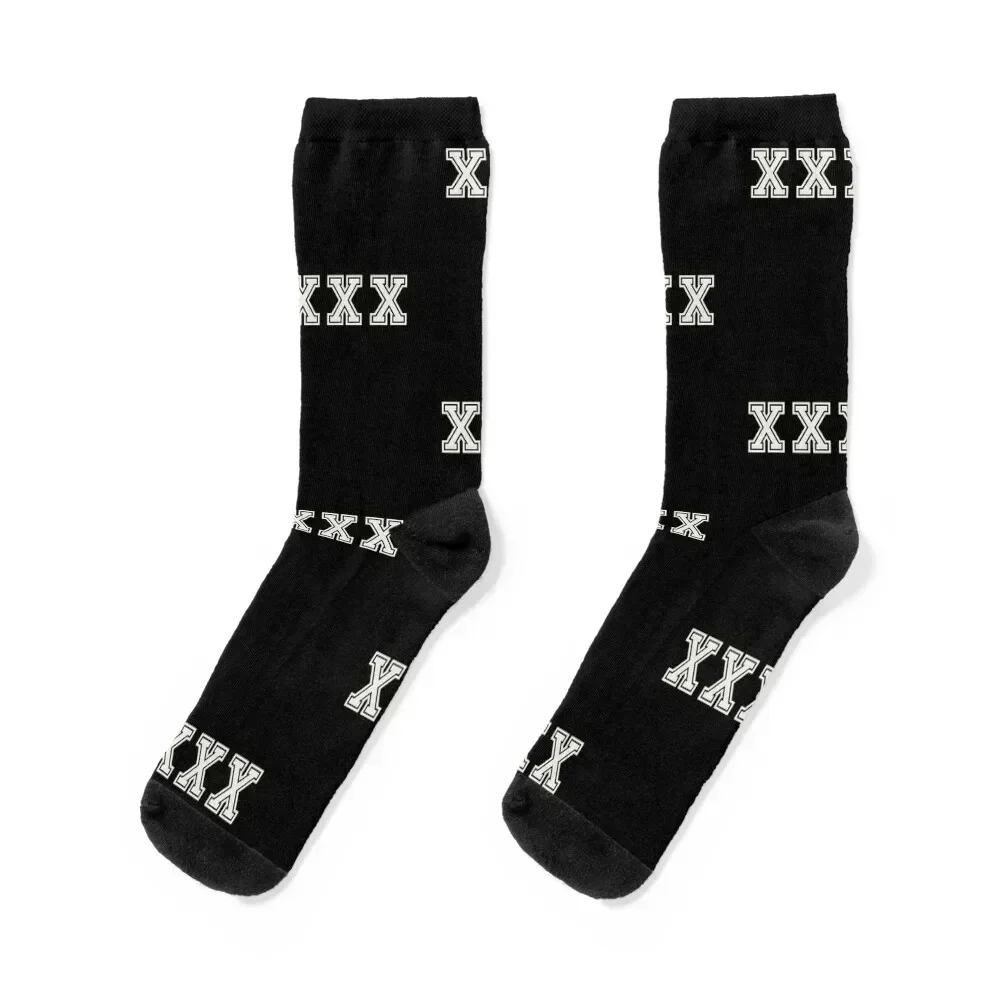 

XXX straight edge Socks Crossfit gym Thermal man winter hiphop Men's Socks Luxury Women's