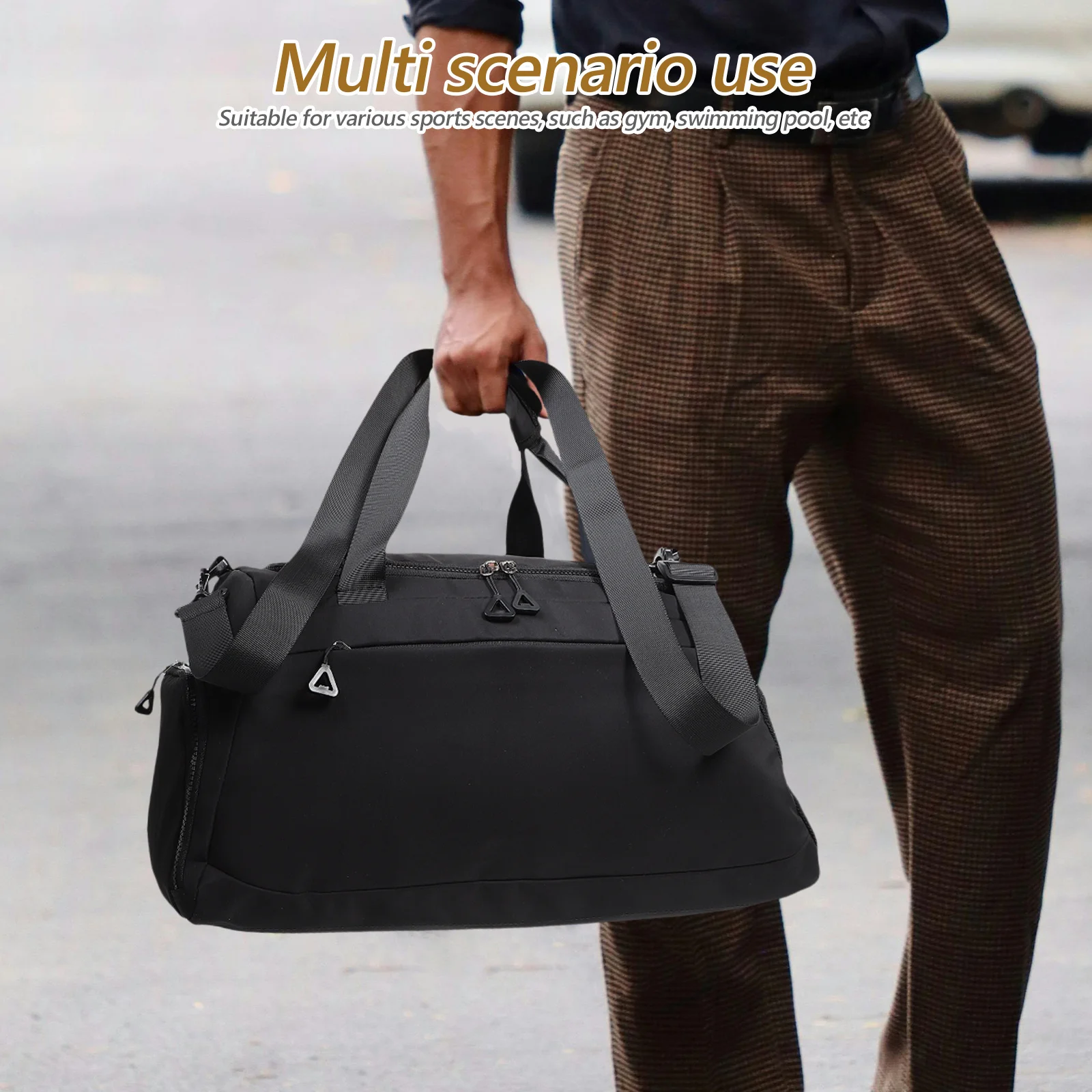 Longlasting Portable Tote Duffel Bag for Gym Travel with Large Capacity and Wet Dry Separation Sports Bag Fitness Tote