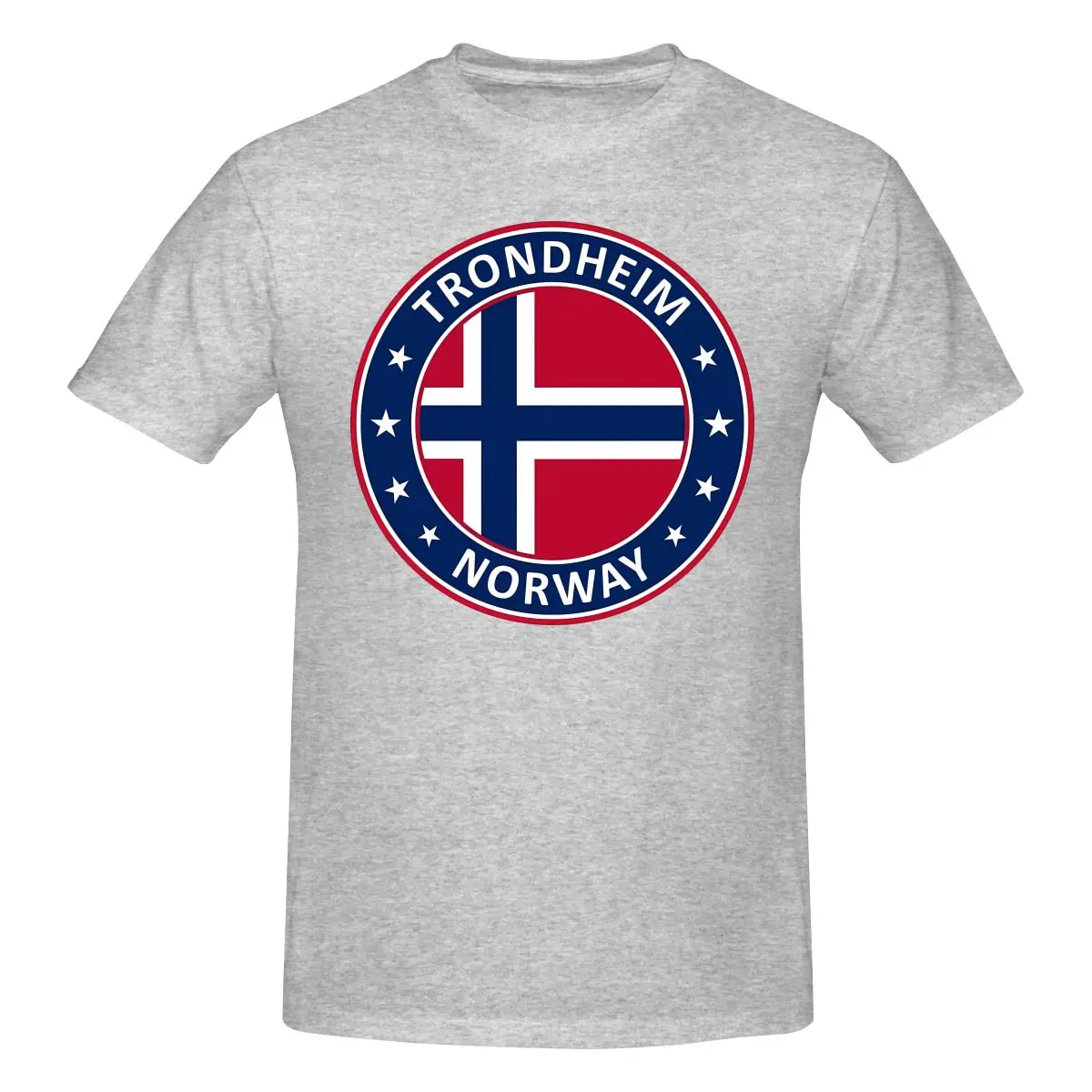 Забавная Мужская футболка Тронхейм, норвежские топы с принтом свободные и приталенные женские футболки