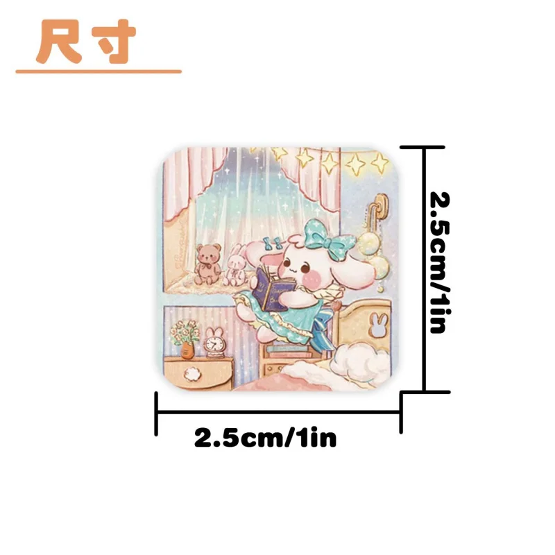 500Pcs/Roll Pack Children's Reward Stickers Gift Packaging Decoration Round Adhesive Stickers Label Stickers