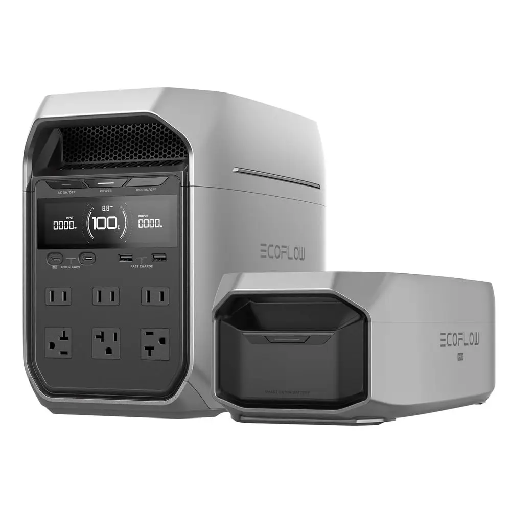 

Portable Power Station 3 Plus with Smart Extra Battery, Expand acity rom 1024Wh to 2048Wh, r Generator or Ency, Home Backup, Out