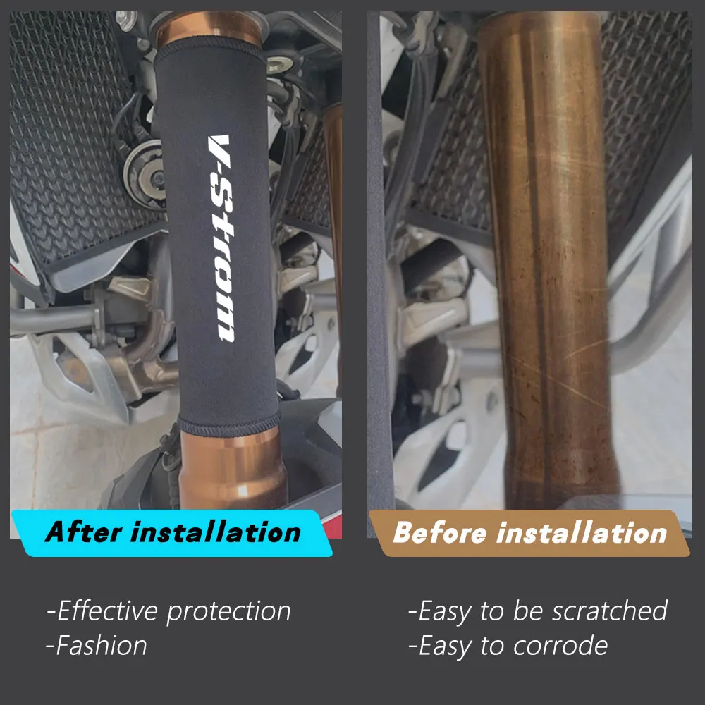 For Suzuki Vstrom DL800 DL1050 DL1000 DL 1050 1000 800 1000XT 1050XT Front Fork Protection Cover Shock Absorber Dust Proof Guard