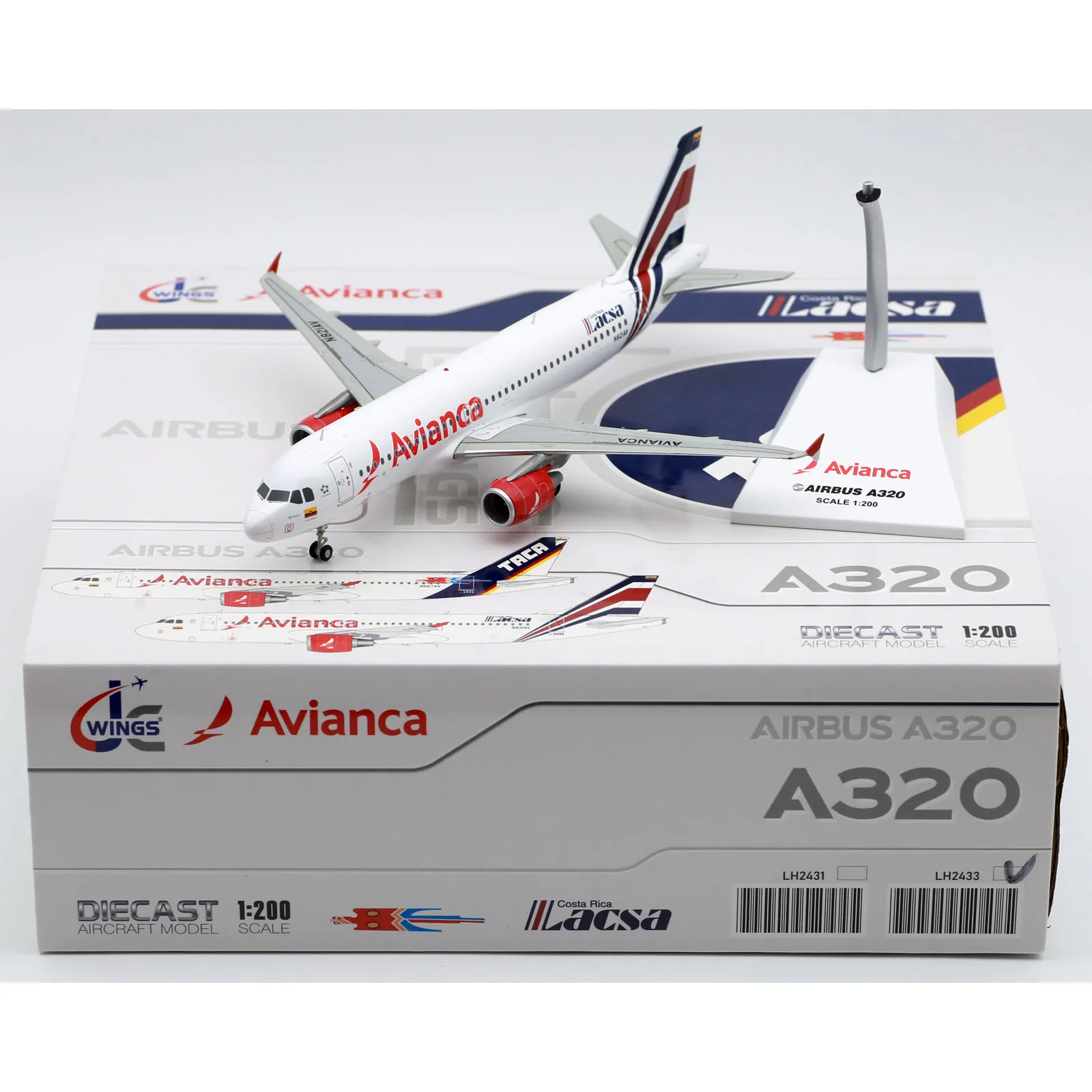 

LH2433 Alloy Collectible Plane Gift JC Wings 1:200 Avianca Airlines "StarAlliance" Airbus A320neo Diecast Aircraft Model N821AV