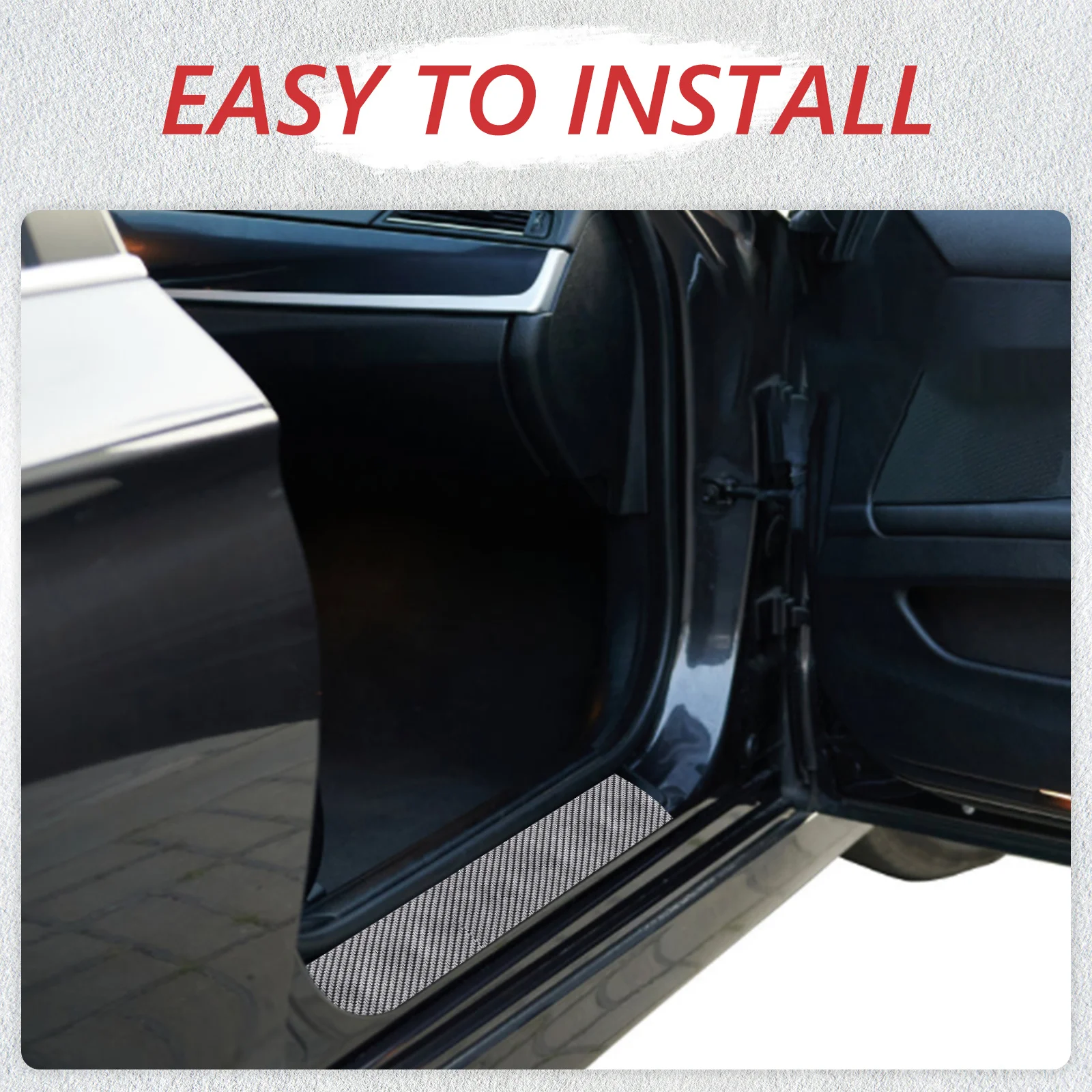 

Car Door Sill Protector 7Cm 1M Black Orange Rubber Anti-Collision Guard For Vehicle Body Step Protection Accessory