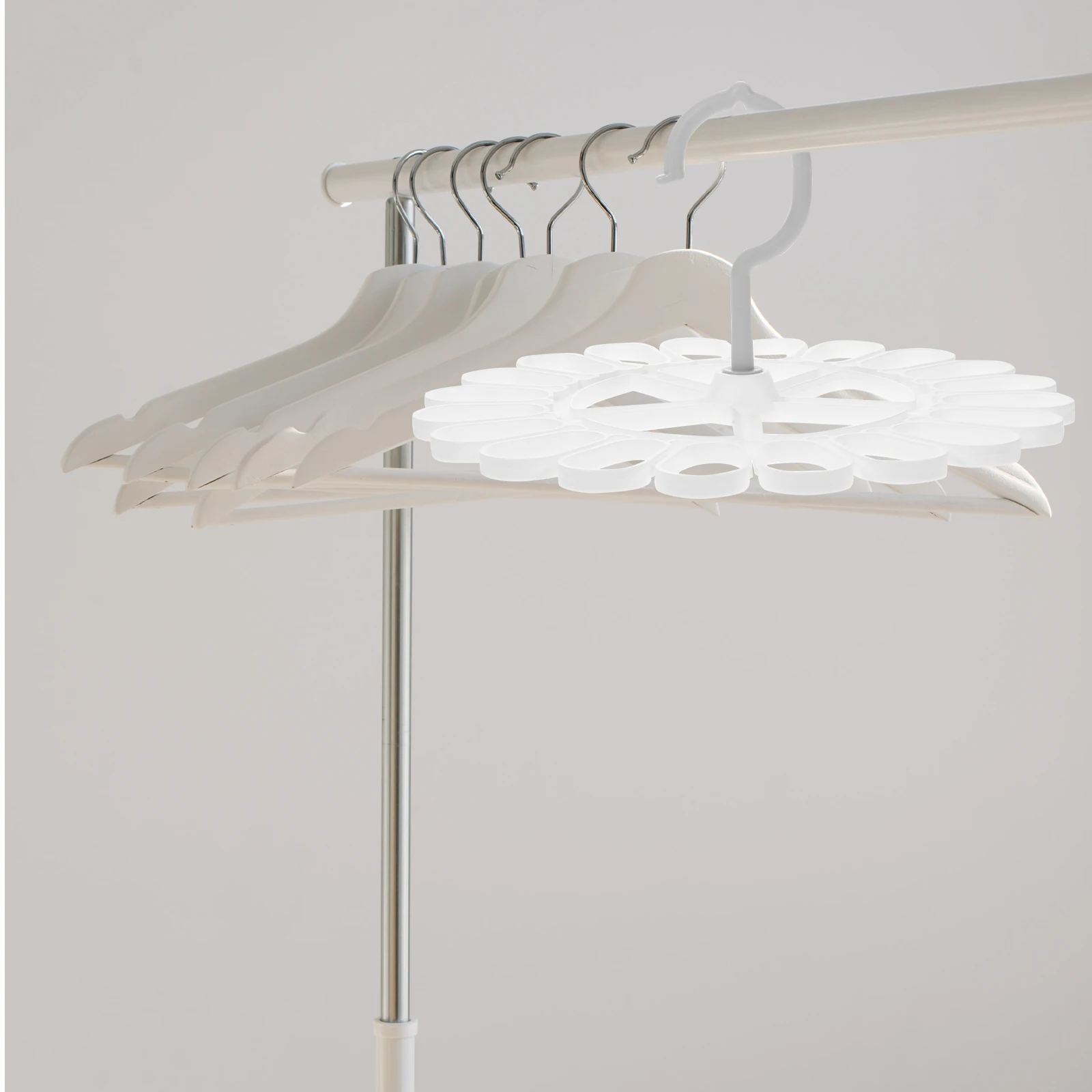 

2pcs Sock Drying Rack Multifunctional 20 Clips White Gray Plastic Small Anti Slip Hanger Laundry Rack No Clips Multiple Use