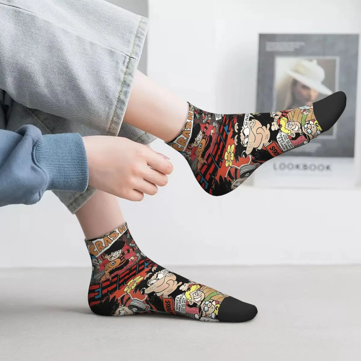 

Носки Beano 2, супер мягкие чулки в стиле Харадзюку, всесезонные носки, аксессуары для подарка на день рождения унисекс