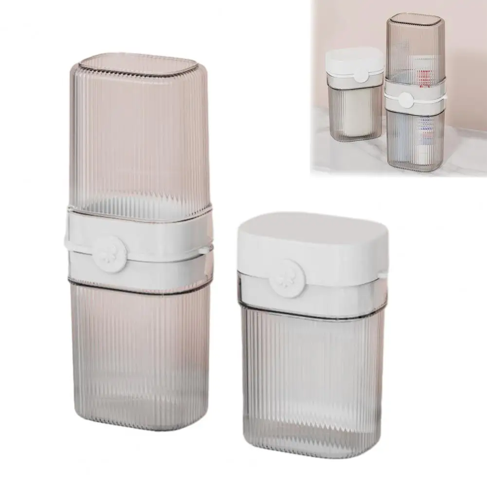 

Travel Mouthwash Cup Portable Mouthwash Cup Portable Travel Toothbrush Holder with Leak-proof Sealing Cover Mouthwash Cup