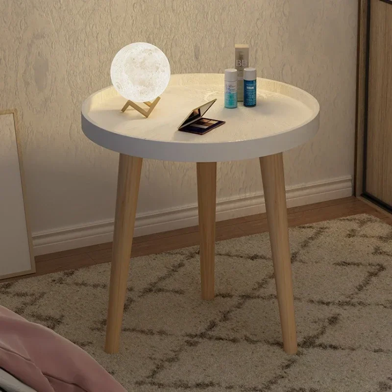 Modern Nordic small round table coffee table sofa side table living room simple creative round coffee table Durable