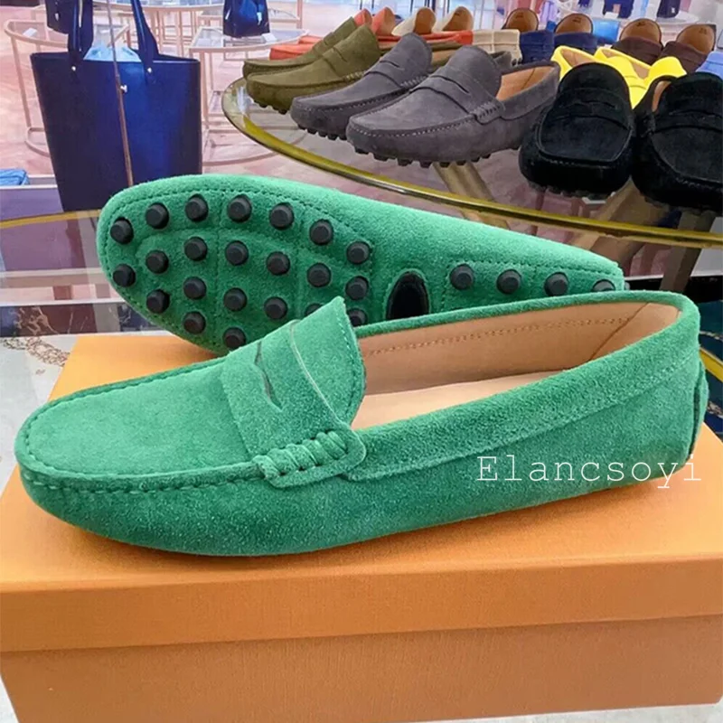 Spring Autumn New Suede Solid Color Flat Shoes Women Round Toe Retro Lazy Loafers Daily Casual comfortable Walking Shoes 2024