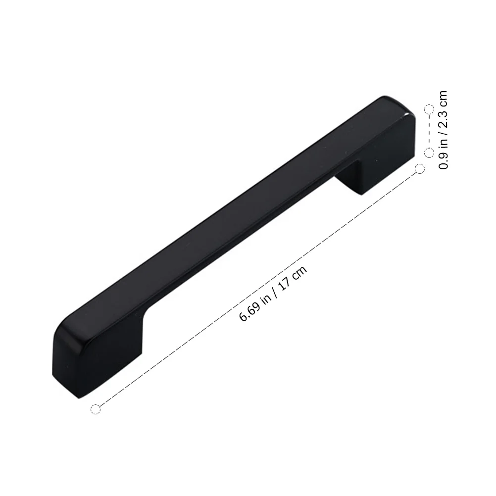 1 زوج مقابض لقطع الأثاث المعدنية سهلة التركيب الراقية خزانة تسحب مقابض الأبواب المعدنية الزخرفية مقبض درج أسود
