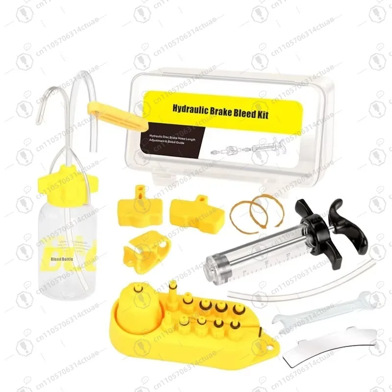 1 Set Bike Brake Bleeding Kit - Mineral Oil Refill & Replacement Tool for Disc Brake Maintenance