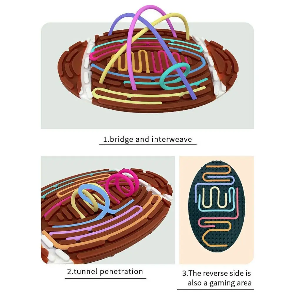 Silicone Sensory Activity Board Children's Puzzle Activity Developing Silent Sensory Board Motor Skills Hands-on Busy Board