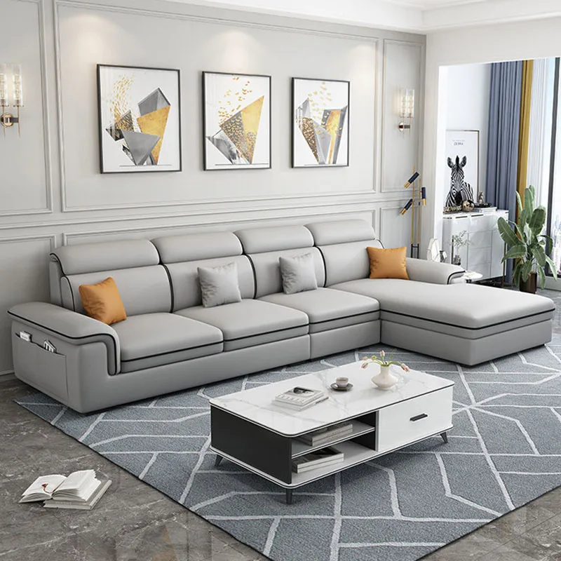 Modern Luxury Living Room Sofas Puffs Futon Couch Corner Designer Living Room Sofas Lounge Floor Muebles Lounge Suite Furniture