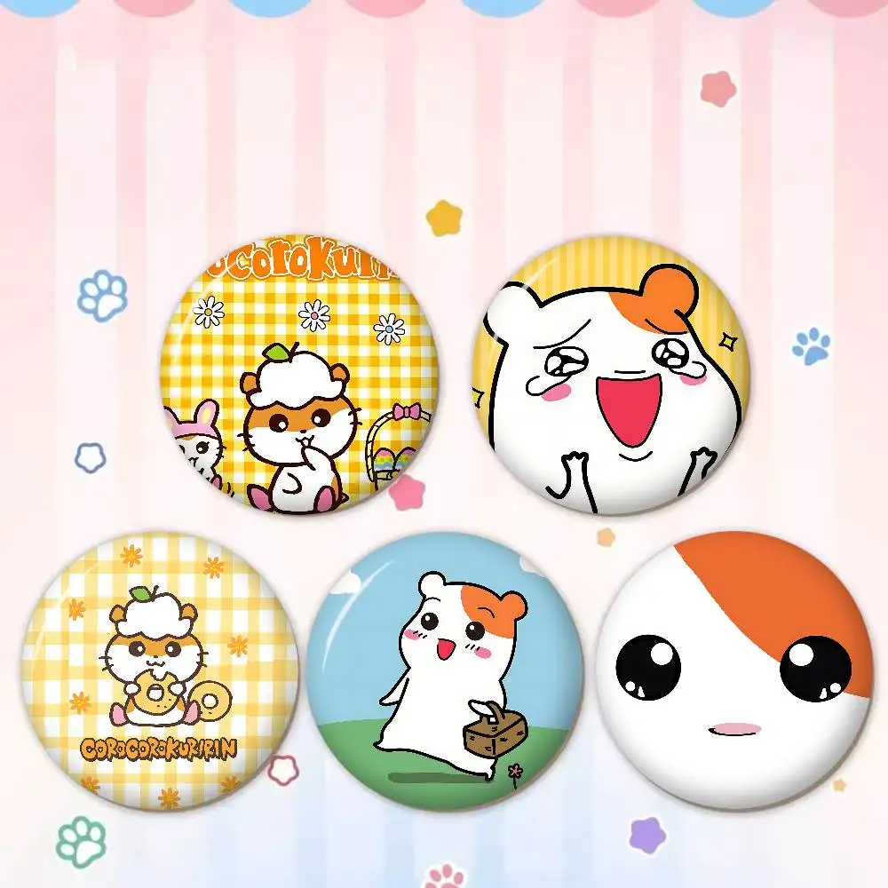 Anime O-Oruchuban Ebichu Creative Tinplate Soft Button Pins Animal Icon Brooch Lapel Backpack Badge Accessories Pin