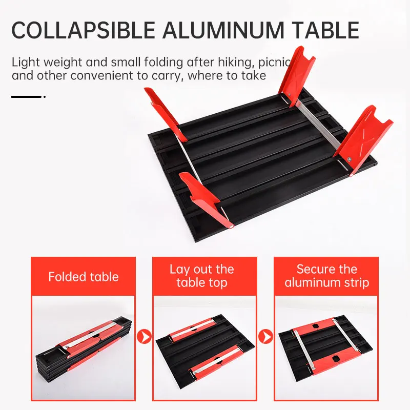 Camping Mini Foldable Table Portable Aluminum Alloy Folding Table for Outdoor Picnic Barbecue Tours Tableware  Camping Accessori