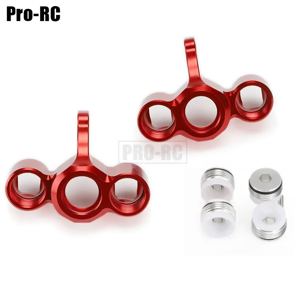 2 Buah Suku Cadang Peningkatan Komposit AR330187 Blok Kemudi Depan Aluminium untuk Mobil RC Aksesori ARRMA 1/8 KRATON FELONY TALION 6S