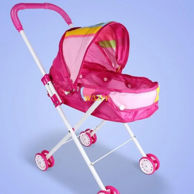 

W3JF Реалистичная детская коляска, детская ролевая игрушка для маленьких девочек, вечерние развлечения