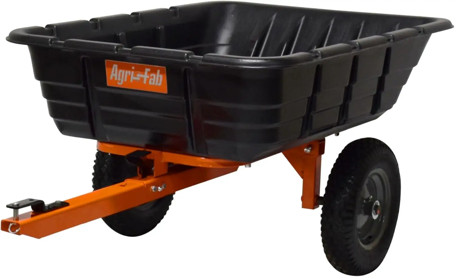 

45 0573 700 lbs Tow Behind Poly Dump Swivel Cart; Lawn & Garden Cart Trailer for Lawn Mowers 16" Pneumatics Tires Easy to Use Fo