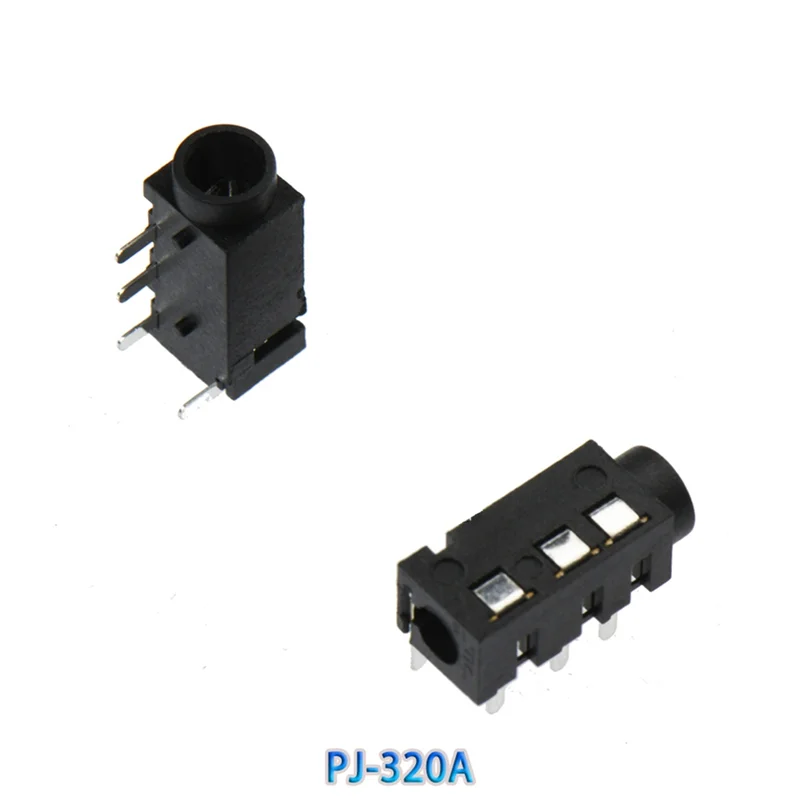 AB45 100 Stück 3,5 mm Kopfhörer-Audio-Buchse 3/4 Pins Audio-Schnittstelle DIP/SMD