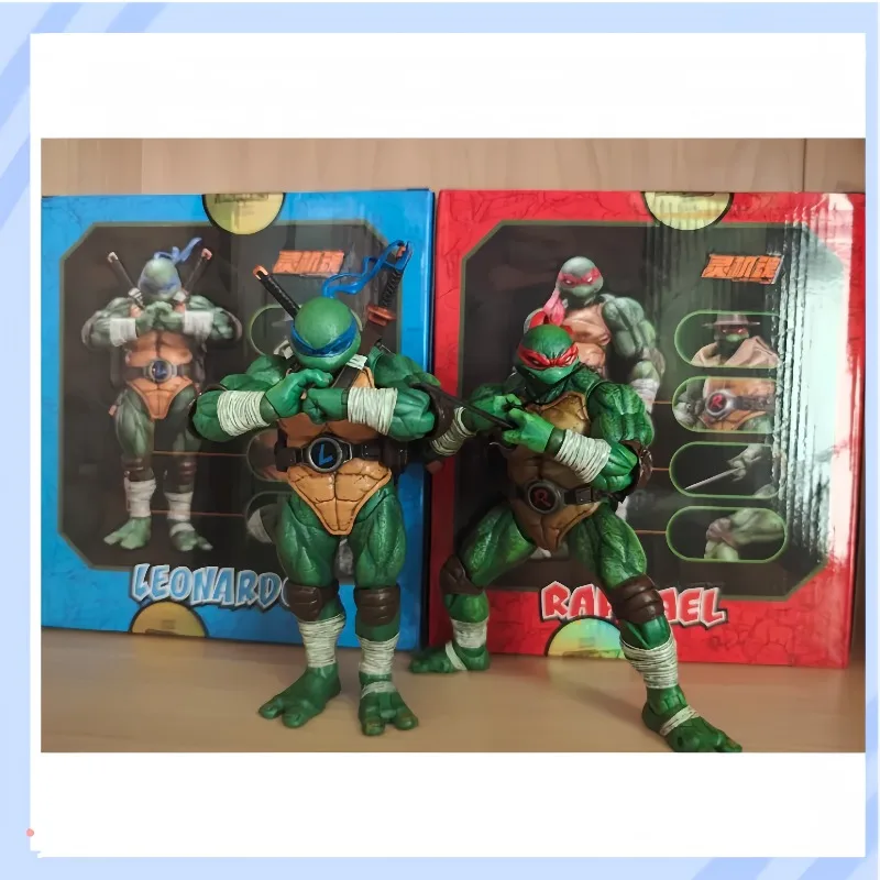 

【In Stock】TMNT Series Brainwave Raphael Mickey Leonardo Donatello16mm 1/9 Action Figures Collection Gifts