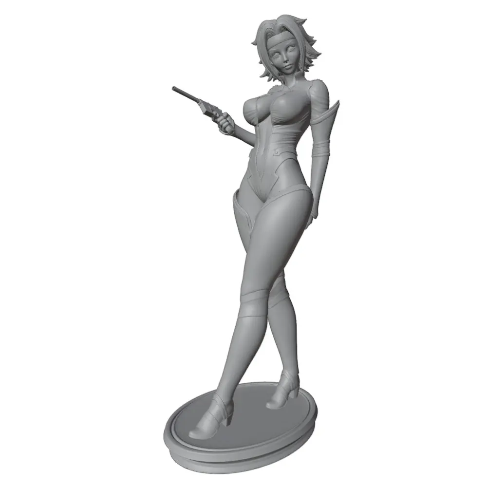 1/24 75mm  NSFW Sexy Girl Resin Model Kits GK Miniature 3D Printed Gray Model Figurine DIY Doll Model Unassembled And Unpainted