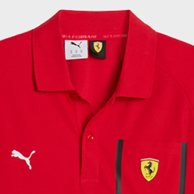 Puma genuine men's button slit pocket casual sports short sleeved polo shirt 637014-02