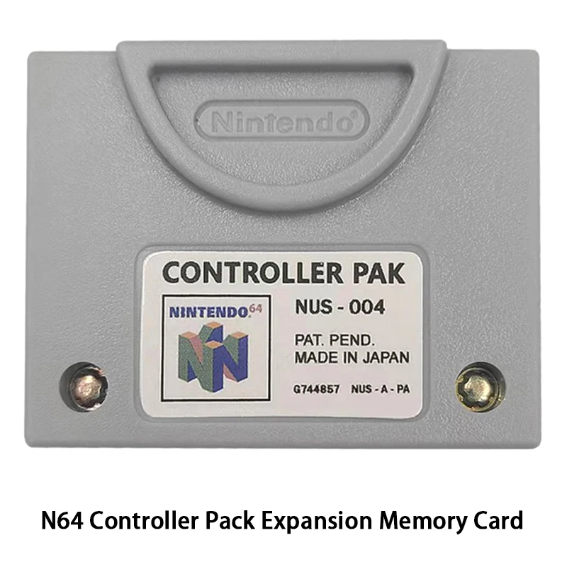 1 buah Cartridge kartu memori ekspansi baru untuk N64 Controller Pak (NUS-004) penggantian menghemat kemajuan Game N64 Anda