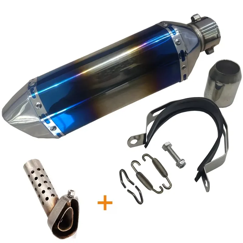 

SXLL RC390 Z800 GSXR750 TMAX530 XMAX300.250 CBR500 Mt09 Length 370 mm Motorcycle Exhaust Muffler