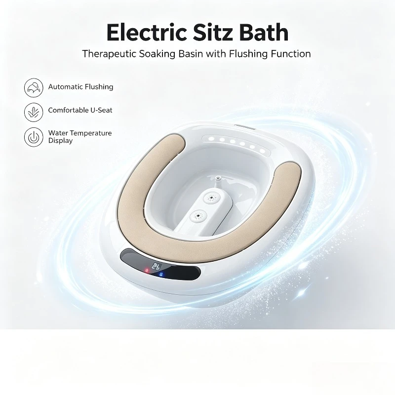 Electric Sitz Bath Basin, Portable Soaking Fumigation Washing Bowl for Toilet Home Personal Hygiene Use
