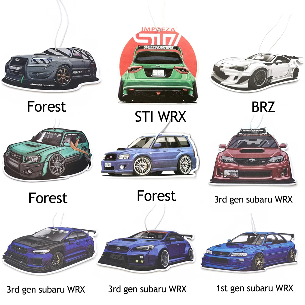 جديد JDM اكسسوارات السيارات مرآة الرؤية الخلفية العطور قلادة سيارة معطّر الهواء معلقة ل 3rd 1st الجنرال سوبارو WRX فورستر BRZ #2