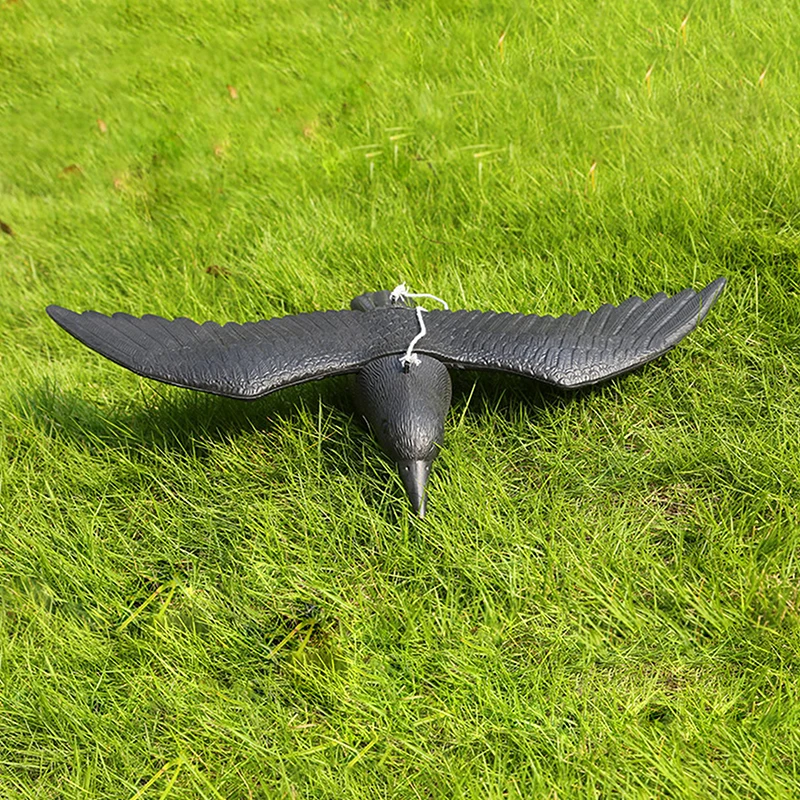 Reallike 3D hewan angka gagak realistis Ravens taman dekorasi gantung rumah patung burung gagak umpan menarik gagak