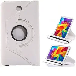 PU Leather Flip Case Cover For Samsung Galaxy Tab 4 8.0 SM-T330 T331 T335 Tab4 8inch360 Degree Rotating Tablet Case Screen Glass