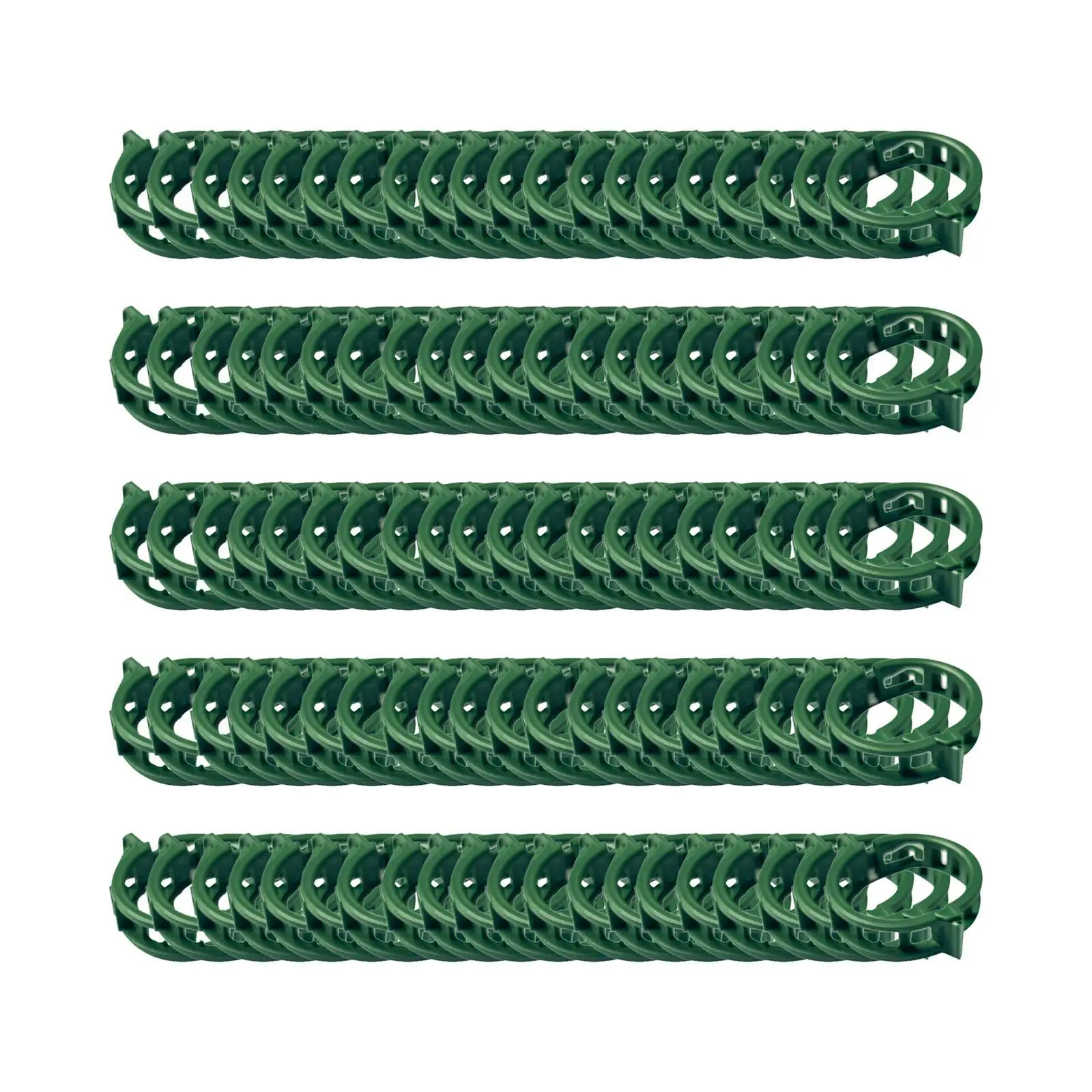 100Pcs Plant Support Clips Multipurpose Make Plant Grow Upright Tomato Vine Clips for Cucumbers Roses Flowers Vegetables Garden