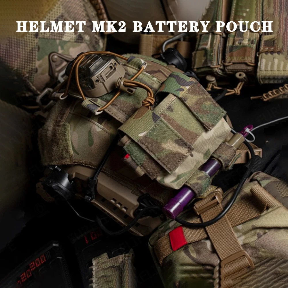 New Tactical Helmet Battery Pouch M-LOK Helmet Counterweight Pack Hunting Tactical Airsoft Competitions FAST Helmet Accessories