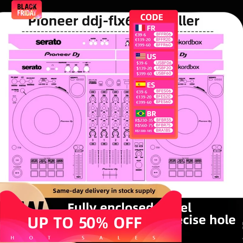 

Pioneer DDJ-FLX6 Controller Self-adhesive Film (! Self Adhesive Film, Machine Not Included, Do Not Purchase Without Machine)