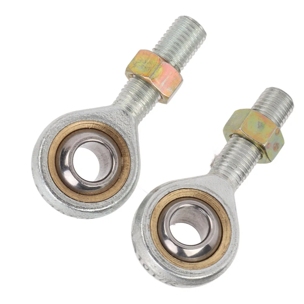 2Pcs Replacement M10 Thread Rod End Joint Bearing Left Right Hand Thread Ball Joint Heim Joint Tie Rod Ball Joint For Go Kart