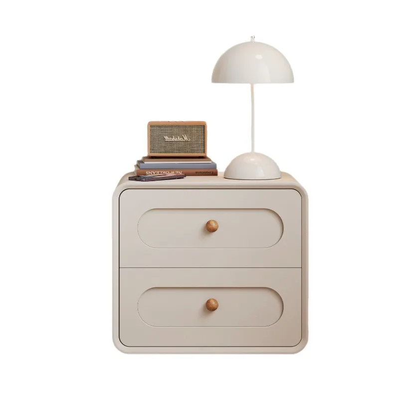 

Bedside table household bedroom 2025 new light luxury high-end small French simple bedside storage cabinet