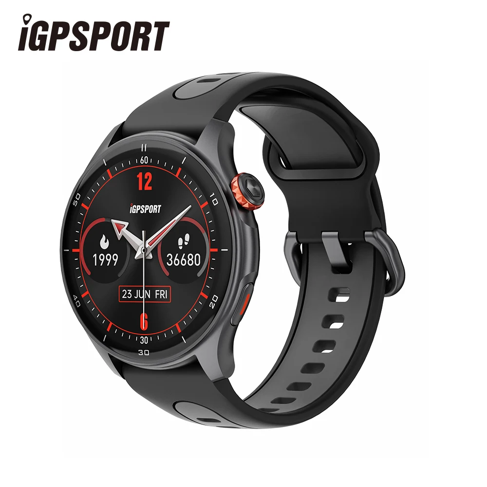 

iGPSPORT LW10 Смарт-часы 1,43 дюйма Мониторинг сердечного ритма Бег Велоспорт Смарт-часы с монитором кислорода в крови/сердечного ритма