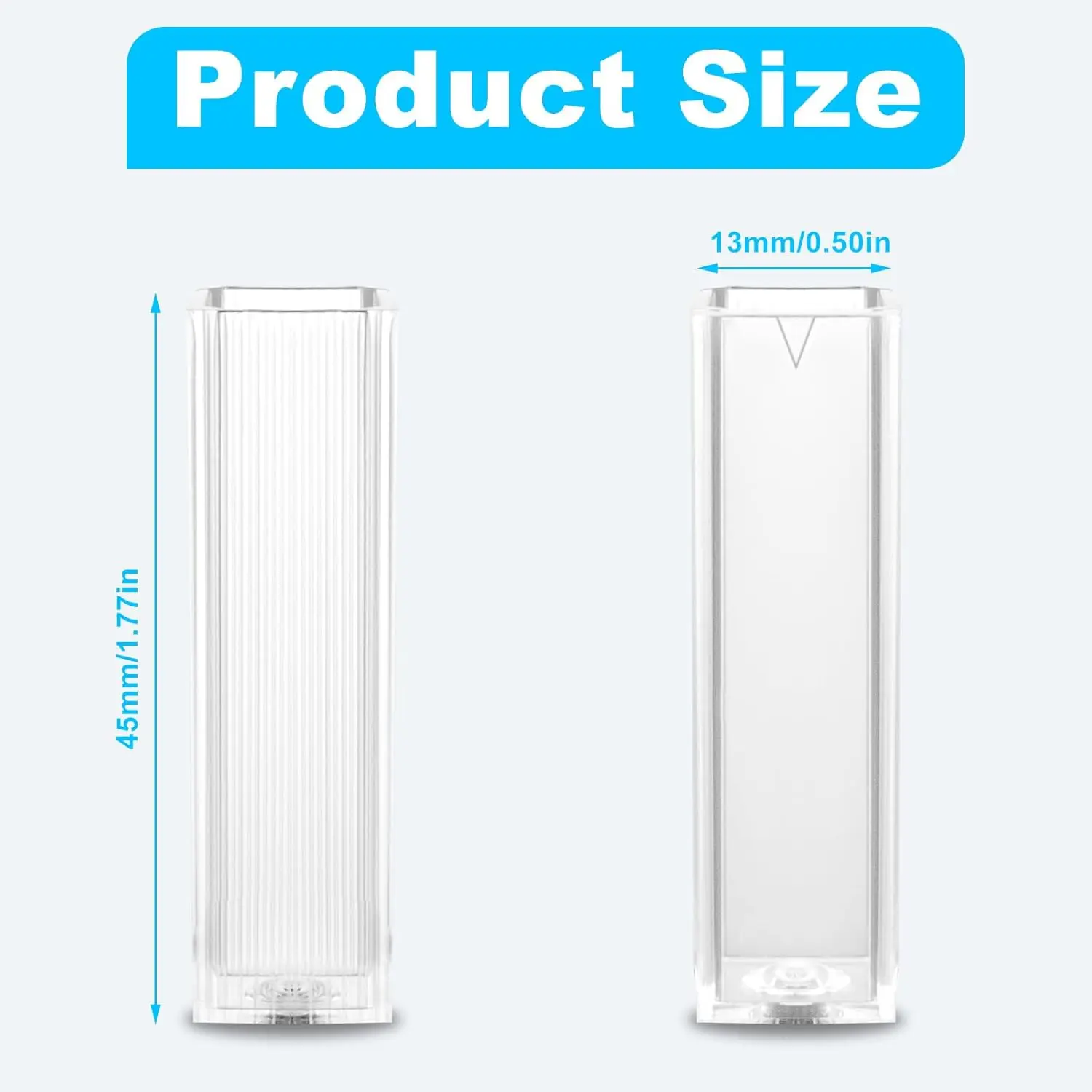 100Pcs Polystyrene Cuvettes, 4.5 ml Disposable Plastic PS Cuvette Cell with 2 Clear Sides for Laboratory, Spectrophotometers