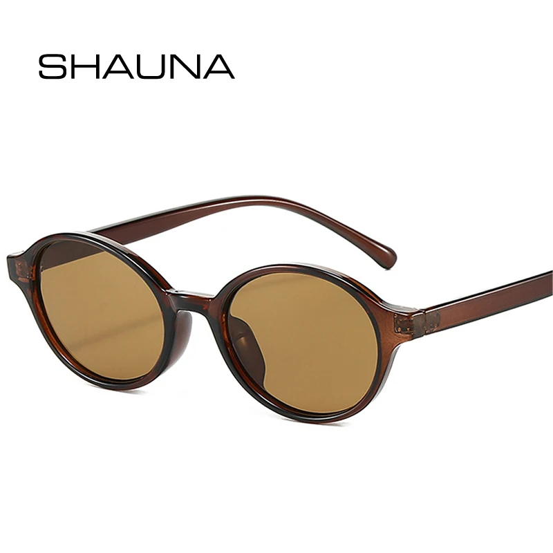 SHAUNA New Small Oval Sunglasses Women Fashion Shades UV400 Retro Punk Men Sun Glasses