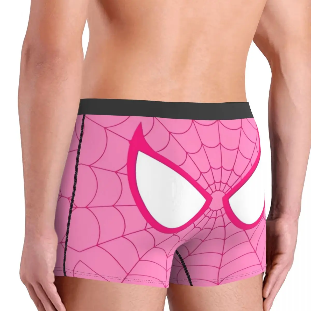 Marvel Underwear Spiderman Males Panties Printing Comfortable Boxer Shorts Trenky Boxer Brief Plus Size