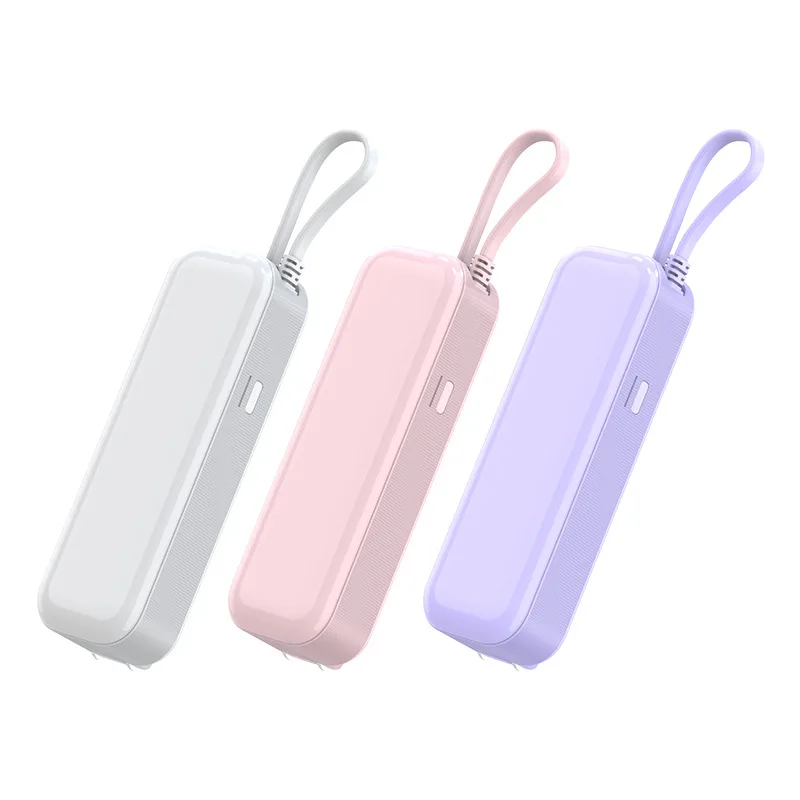 5000mAh PD20W New AC Plug Power Bank Portable Mini Three-in-One Power Bank