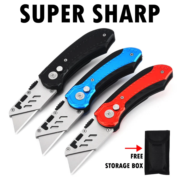 Stainless Steel Utility Knife Multifunctional Art Knife Wallpaper Cutter Paper Outdoor Wallpaper Artist Office School Supplies