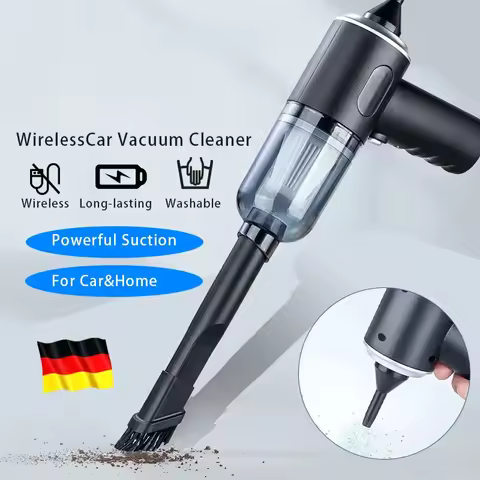 9000Pa Wireless Car Vacuum Cleaner USB Charging 1200mAh Portable Cleaning Appliance Mini Wet and Dry Vacuum Cleaner Household