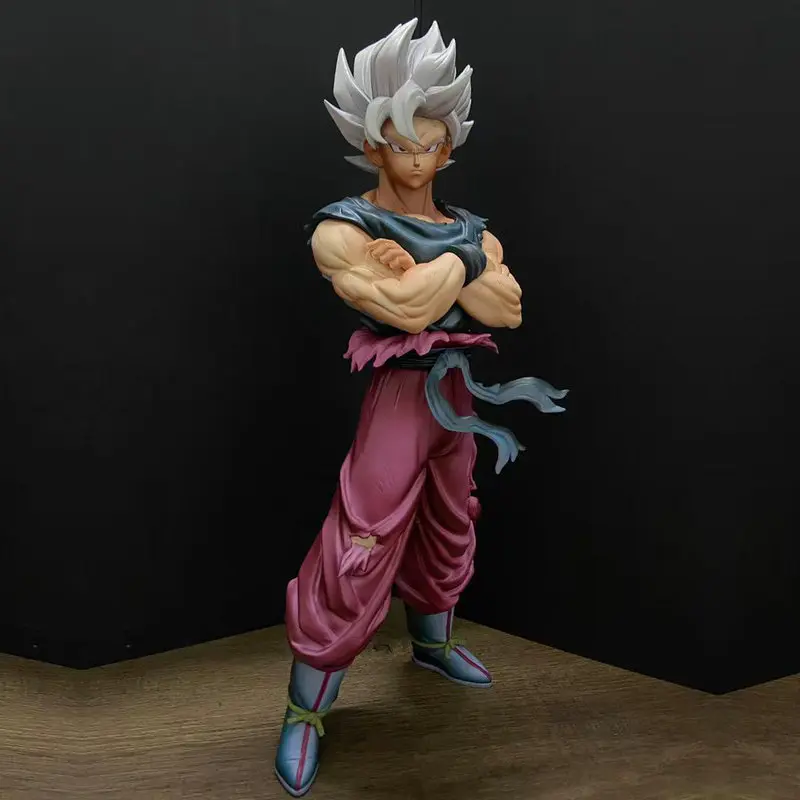 

Dragon Ball Ultra Instinct Son Goku Action Figure Crossed Arms Pvc Collectible Model Desktop Decoration Gift For Anime Lovers