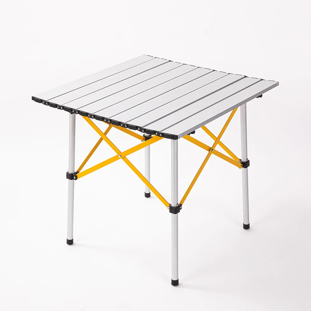 

Ultra-light all-aluminum alloy outdoor folding square table picnic barbecue stall camping egg