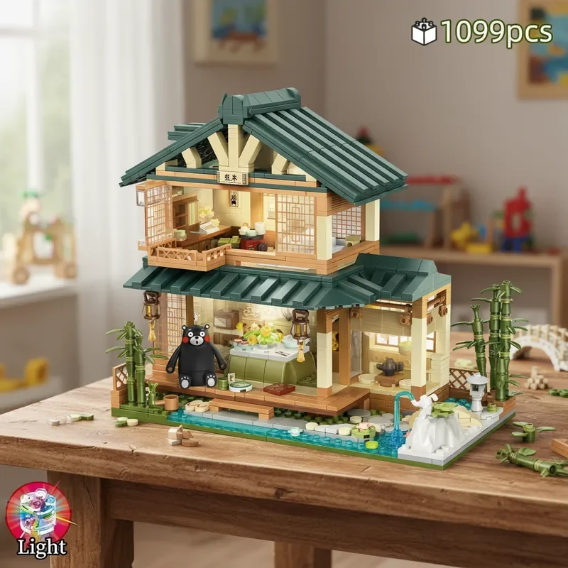 2025 لتقوم بها بنفسك الإبداعية كومامون اللبنات النمط الياباني ديكورات منزلية لغز تجميع نموذج اللعب هدايا أعياد الميلاد 1099 قطعة #1